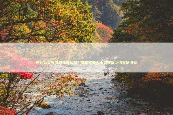 还在为失去的感情苦恼吗？聊聊专业人士如何协助你重拾旧爱